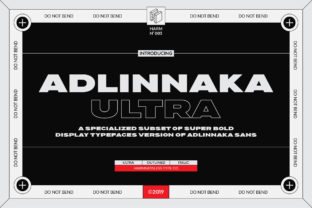 Adlinnaka Ultra: A Modern Display Font for Web Design