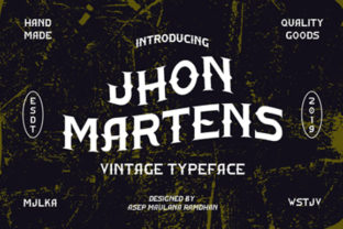 Jhon Martens: A Vintage-Inspired Display Font for Web Design