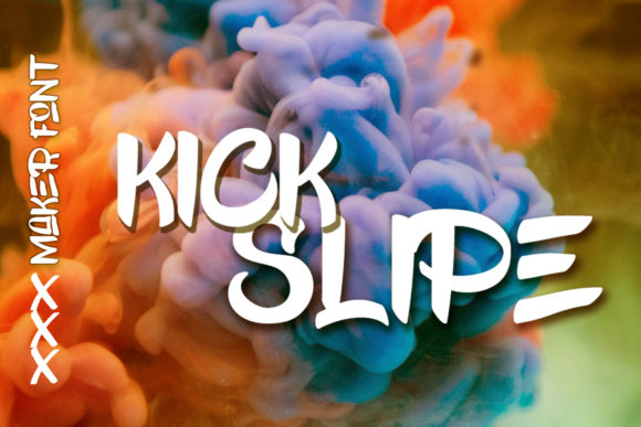 Kick Slipe: A Bold Display Font for Digital Branding
