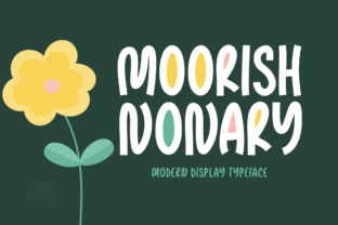 Moorish Nonary Font for Editorial Design