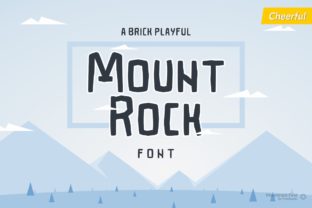 Mountrock: A Blocky Font for Creative Crafters