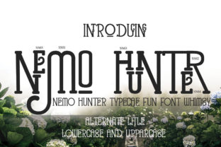 Nemo Hunter: A Display Font for Digital Creativity