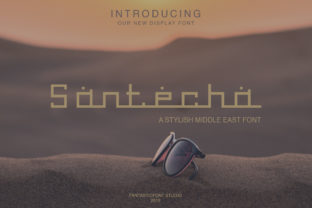 Santecha: A Modern Display Font for Web Design